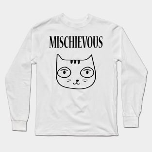 Mischievous Kitty Cat Long Sleeve T-Shirt